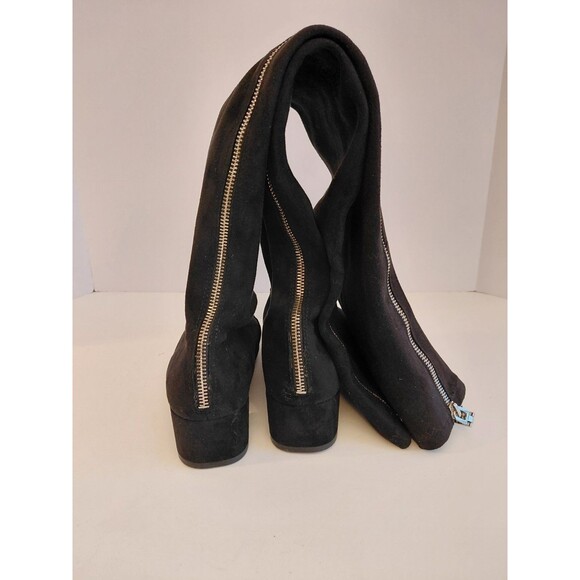 Dolce Vita Black Over-The-Knee Faux Suede Low Square Heel Boots Size 7.5 - Picture 7 of 10
